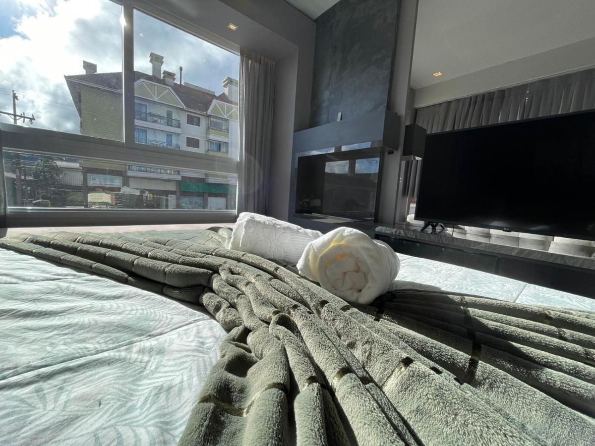 Loft Novo Aconchegante A 500M Da Rua Coberta Apartment Gramado Exterior photo